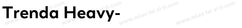 Trenda Heavy字体转换